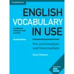 ENGLISH VOCABULARY IN USE PRE-INTERMEDIATE AND INTERMEDIATE BOOK WITH ANSWERS
