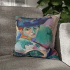 CUSHION COVER PILLOW CASE|HENRI MATISSE - WOMAN WITH A HAT ART PAINT