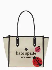 Ella Dottie Embroidered Canvas Tote