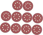 CATIEBYE 50Pcs Sanding Discs Hook and Loop Circular Pads Grit Sandpaper for Sander Oxide Grain for Dustless Sanding