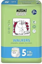 Muumi Baby Nappy Pants Pack of 38, Size 5 Maxi Plus 10-15 kg