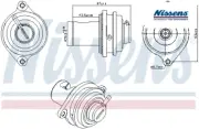 EGR GAS RECIRCULATION VALVE NIS98411 NISSENS I