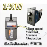 AC 220V Gear Box Electric MotorReversible Variable Speed Controller 5-470 RPM