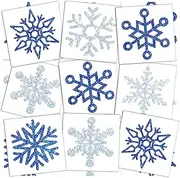 180 Pcs Winter Snowflake Temporary Tattoos Winter Snowflake Sticker Glitter Temporary Tattoo Cute Apparel Accessories for Body Face Women Party Supplies