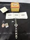 Fossil JR8064 Women's Silver Tone Stainless Quartz Watch American Flag Dial
