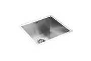 510x450mm Handmade Stainless Steel Undermount / Topmount Kitchen Laundry Sink with Waste