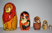 Lion King nesting doll handmade