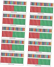 Parliky 10pcs Kalimba Note Stickers Beginner Decals for Thumb Piano Learning Musical Learner Stickers for Accurate Note Playing