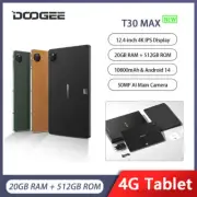 DOOGEE T30 Max 4G Tablet Global 20GB+512GB 50MP 10800mAh 12.4 inch 4K Display