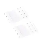 Bra Extender 4 Hook Elastic Extension Strap Plus Size Clip On Maternity White 2X