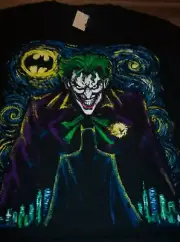AWESOME BATMAN JOKER Dc Comics POP ART Van Gogh STYLE T-Shirt SMALL NEW w/ tag