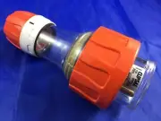 Clipsal 56P510 Straight Plug Three 3 Phase 5 Round Pin 10A 500V Orange