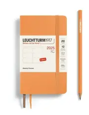 [LEUCHTTURM1917] Pocket (A6) Softcover Weekly Planner 2025 in Apricot
