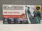 BLACK + DECKER ONE STEP STEAM IRON W/ EVEN STEAM SOLEPLATE