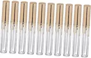 AUTSUPPL Plastic Lip Gloss Jars Brush Cylindrical Lip Subpackage Bottles Empty Essence Gloss Tubes