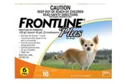 Plus Flea & Tick Protection for Dogs Up to 10kg, 6's
