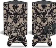 Skin Sticker for Xbox Series X, Protective Decal Wrap Cover for Xbox Series X Console and Controller, Full Set Game Console Skin for X Box Series X (Skull)
