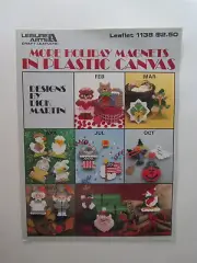 More Holiday Magnets in Plastic Canvas by Leisure Arts. Craft Pattern Leaflet