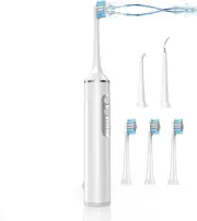 Water Dental Flosser with Electric Toothbrush, Teeth Cleaning Kit with 4 Modes,