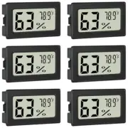 Humidity Meter Indoor Thermometer 6-Pack Mini Digital Thermometer Hygrometer