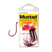 NEW Mustad 92554NPNR Big Red Hook By Anaconda