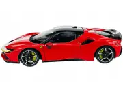Ferrari SF90 Stradale Assetto Fiorano Red with White Stripes Signature 1/18
