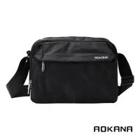 在飛比找蝦皮購物優惠-AOKANA 13層側背包 斜背包防水布料 黑色 02-01