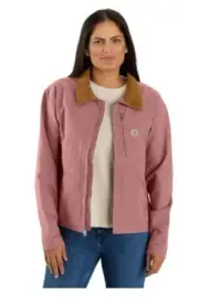 Carhartt Women's Rugged Flex Loose Fit Canvas Detroit Jacket Size XL
