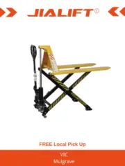 1000KG High Lift Pallet Truck Width 680MM Min-Max Fork Height: 85-800mm