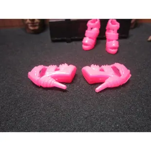 570J7娃娃部門 粉紅色女用顆粒刺造型高跟鞋一雙 mini模型