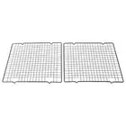 2 Pack Cooling Racks Black Carbon Steel Wire Tray Oven Grilling Rack Baking