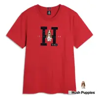 在飛比找momo購物網優惠-【Hush Puppies】男裝 T恤 經典H格紋刺繡狗短袖