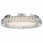 Zayla 44cm 32w LED Oyster Dimming Lights Crystal Telbix Lighting