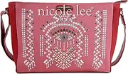 Nicole Lee Ramsha Stud Detail Messenger Bag, Red (Red) - CAN10264-RD