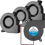 WINSINN 5015 24V DC Dual Ball Bearing Fan 50mm 50x50x15mm Cooling for DIY 3D Printer Extruder Hotend Makerbot MK7 MK8 CPU Chip Arduino - 2Pin 0.1A 2.4W 6200+-10% RPM (Pack of 4Pcs)