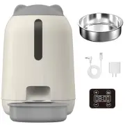 Smart Automatic Cat Feeders - Dual Power Supply, 3L Automatic Pet Feeder (Gre...