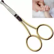 3.5" Gold Plated Safety Tip Nostril Scissor