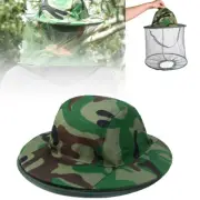 Outdoor Hat Mosquito Insect Head Net Wasp Bug Hat Mesh Camping Fishing NEW