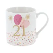 Gibson Gifts Rush Birthday Ladies 21st Mug R 250ml Drinking Cup w/ Handle
