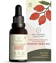 Juicy Chemistry - Certified Organic & 100% Natural Cold Pressed Carrier Oil w/Rosehip Seed Oil for Acne and Pigmentation Control (30ml)