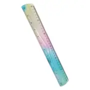 Geometry Ruler Flexible Ruler Clear Measuring Ruler Drawing Ruler Bendable Ruler