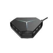 6 Port Usb Hub Cable Splitter With Tf Sd Card Reader Mic Aux Cool Light Charging Usb 2.0 Hub