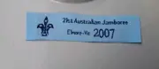 21st Australian Jamboree 2007 Name Tape Scout Badge