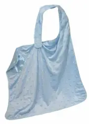 Stephan Baby Satin-Lined Ultra Soft Textured Plush Nursing Cover, Blue Bumpy...