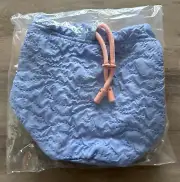 NEW Dolce & Gabbana Mini Blue Jasmine Purple Pink Drawstring Bucket Bag