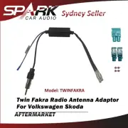 SP DUAL 2 TWIN FAKRA RADIO ANTENNA ADAPTER PLUG LEAD CABLE FOR AUDI LANDROVER