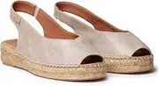 [TONI PONS] Erica-AS Women's Peep Toe Espadrilles in Shiny Leather