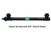 Aqua Ultraviolet Classic UV Clarifier/Sterilizer 40 Watt with 3/4" Inlet/Outlet