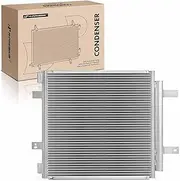 A-Premium Air Conditioning A/C Condenser Compatible with Jaguar Super V8 2005-2009, Vanden Plas XJ8 XJR 2004-2009, with Receiver Drier & Bracket