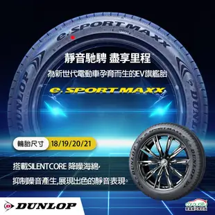 【DUNLOP 登祿普】輪胎登祿普e.SPMAXX-2454519吋_245/45/19_四入組(車麗屋)